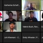 A panel of Bay Area Black community leaders discusses how to respond to the coronavirus pandemic. Screen capture from Zoom courtesy of BARHII.
