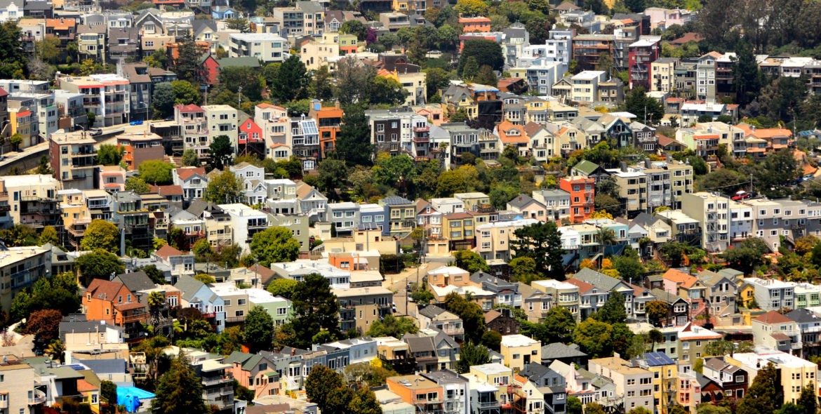 California courts voted to allow a moratorium on evictions and foreclosures to expire, putting many residents at risk of losing their homes. Eviction bans in San Francisco, pictured, and other localities are unaffected by the move.