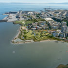 An aerial rendering shows the proposed BUILD development at 700 Innes in Bayview-Hunters Point, with the city's proposed park at 900 Innes at bottom right.