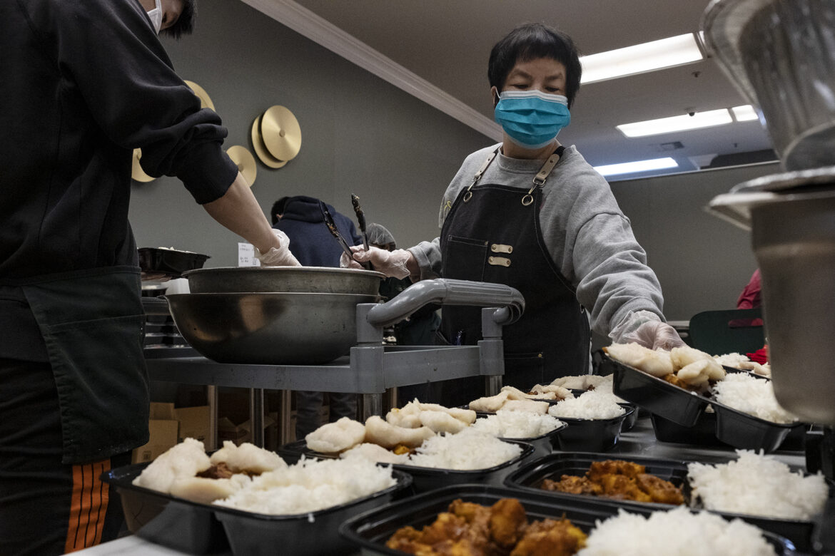 Restaurants in Chinatown and elsewhere adapt to pandemic restrictions by serving meals to the poor.