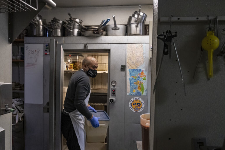 Some restaurants have altered their business model to help feed the poor in the face of coronavirus restrictions. Tilly Tsang, former owner of Washington Bakery, prepares dinner plates of pumpkin fish and rice for Sunday meal distribution in Chinatown. Every Friday, seven people cook more than 300 traditional Chinese cuisine options for breakfast, lunch and dinner.