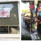 During the early days of the pandemic, San Francisco residents displayed signs expressing gratitude for essential workers and posted personal notes of appreciation on a tree near the corner of Vallejo and Gough streets.