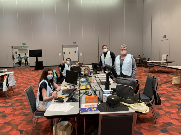 Staff from San Francisco's Department of Emergency Management worked from the Moscone Convention Center during much of the COVID-19 pandemic.