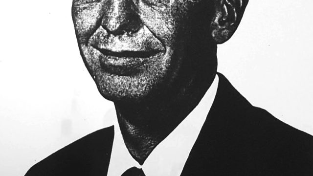 Paul C. Tompkins oversaw many human experiments as scientific director. Source: “History of the United States Naval Radiological Defense Laboratory” (1960). black-and-white headshot of a smiling middle-aged man in a suit and tie